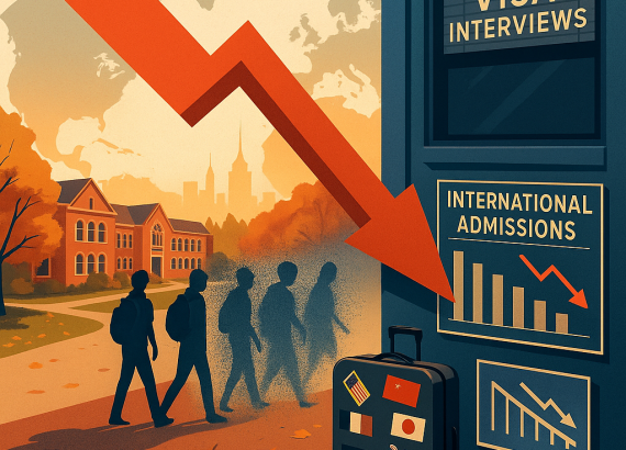 अमेरिकामा अन्तर्राष्ट्रिय विद्यार्थीको भारी गिरावट, क्याम्पस बजेटमा भूकम्प!